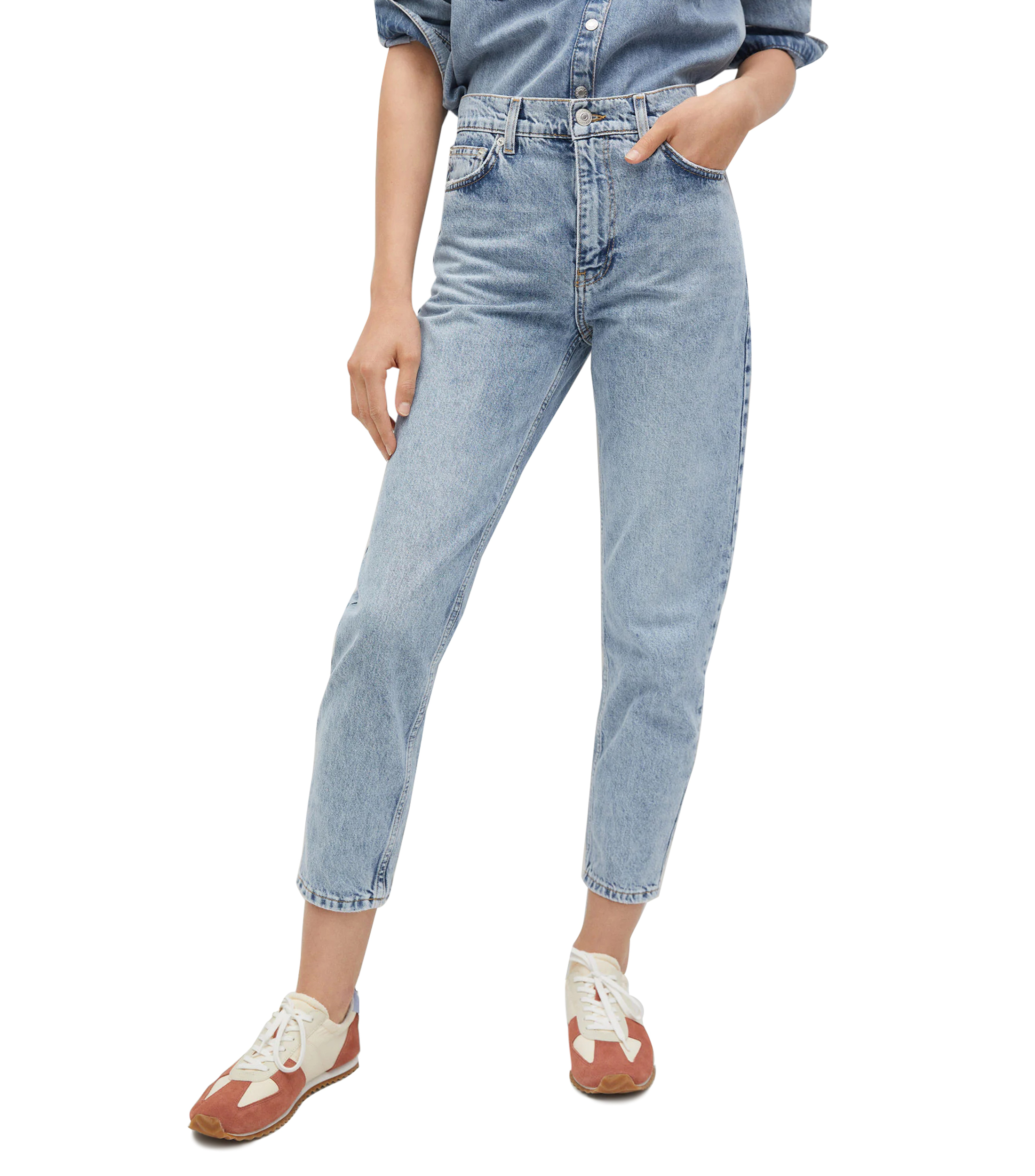 Jeans Mango Lizzy Slim Femme - Taille 40 - Coupe Slim - Occasion Très Bon État - Bleu